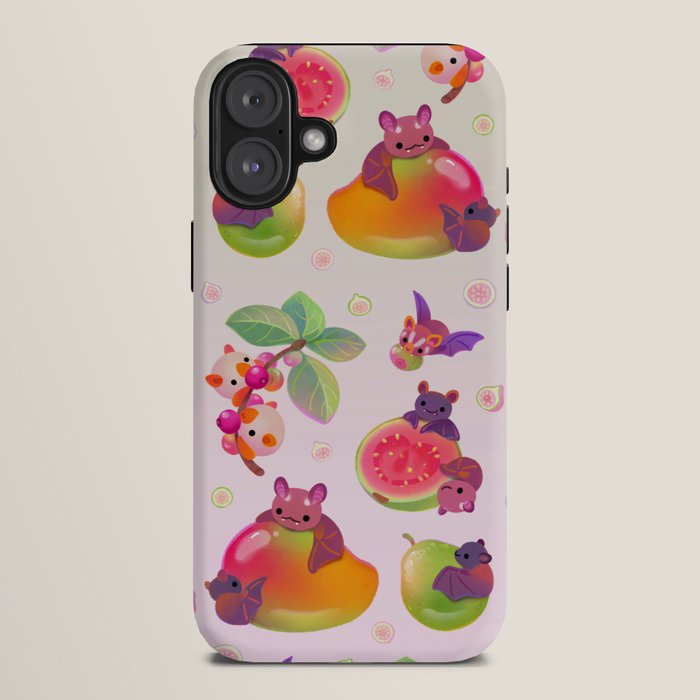 Fruit and bat - pastel iPhone Case Gallery Image 10
