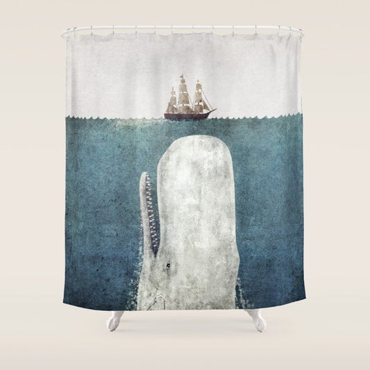 The White Whale Shower Curtain Gallery Image 1