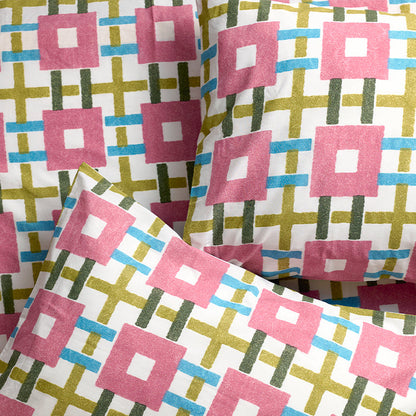 Playful Patchwork Brushed Cotton Duvet Cover Set