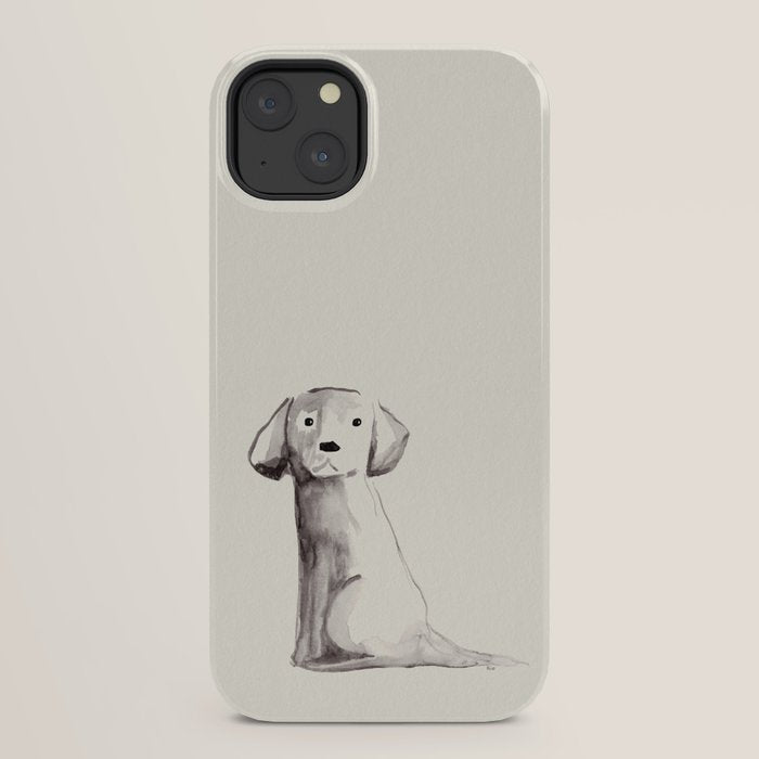 Little pup watercolor dog painting iPhone Case Gallery Image 22