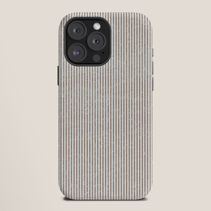 Cocoa Brown Tan Pinstripes iPhone Case Gallery Image 12
