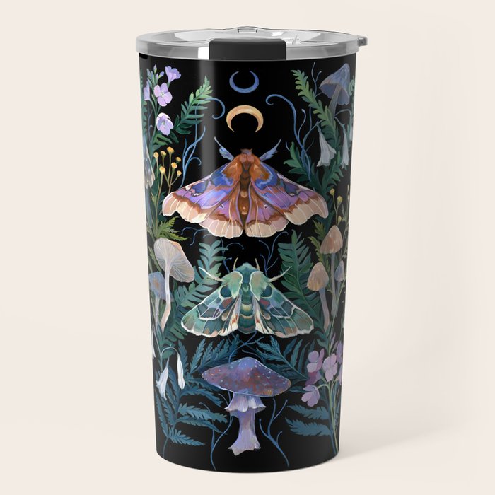 Sphinx Moth Moon Garden Travel Mug Gallery Image 1