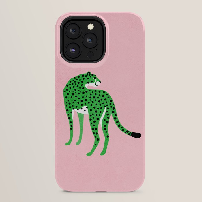The Stare 2: Tropical Green Cheetah Edition iPhone Case Gallery Image 24