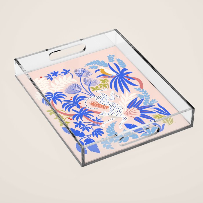 Rainforest Leopard Acrylic Tray Gallery Image 1