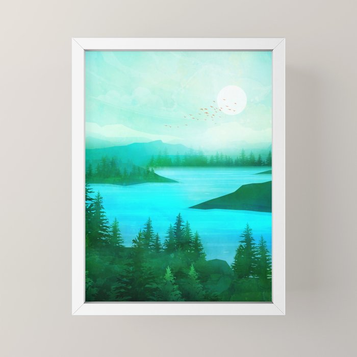 Lake Morning Mini Art Print Gallery Image 4