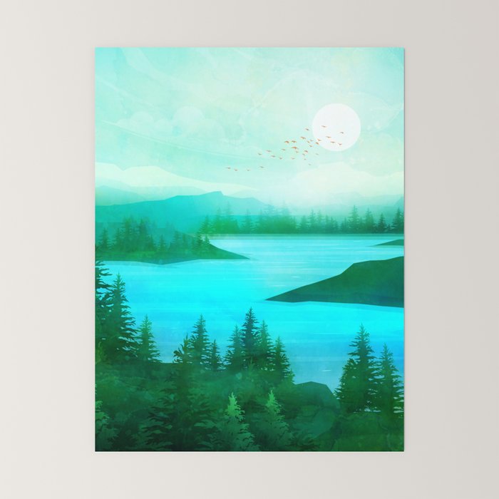 Lake Morning Mini Art Print Gallery Image 6