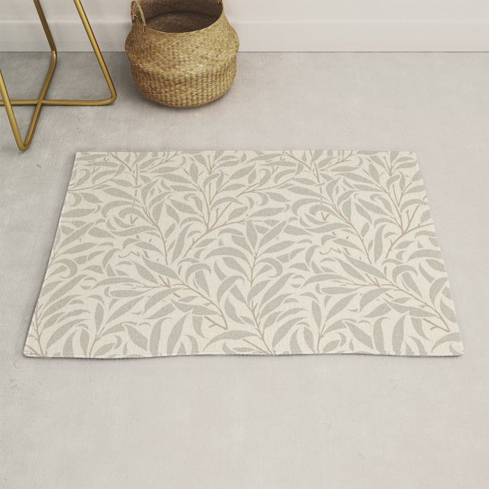 William Morris Willow Bough Ecru Silver Rug Gallery Image 1