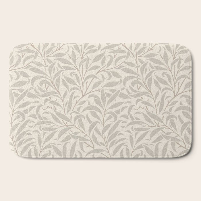 William Morris Willow Bough Ecru Silver Bath Mat Gallery Image 2