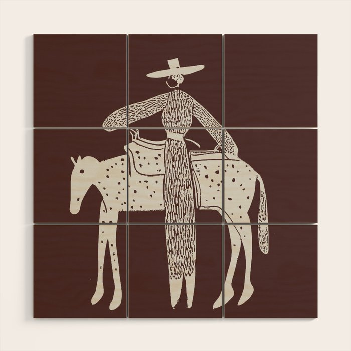 Solo Steady - Burgundy Wood Wall Art Gallery Image 2