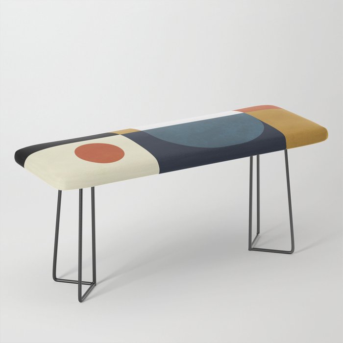 mid century abstract shapes fall winter 4 Bench Gallery Image 1