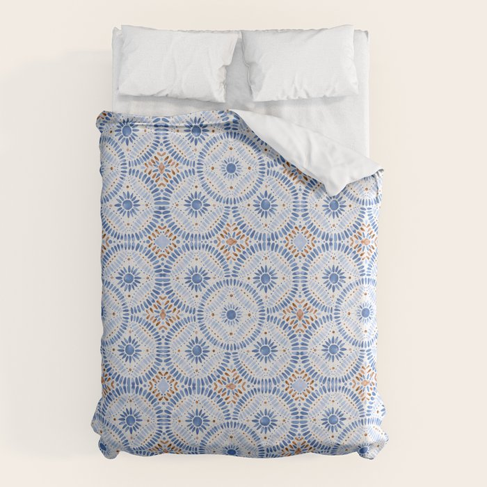 Boho Tiles Mandala Duvet Cover Gallery Image 1