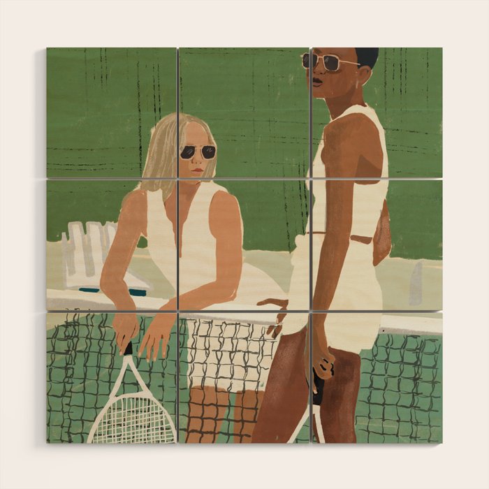 Tennis Wood Wall Art Gallery Image 2