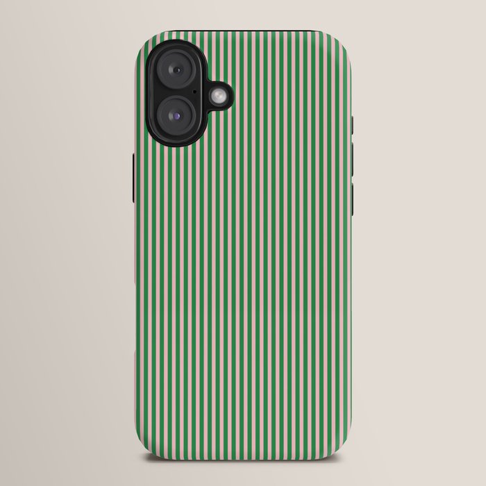 Narrow Stripes Green and Pink Vertical Pattern iPhone Case Gallery Image 14