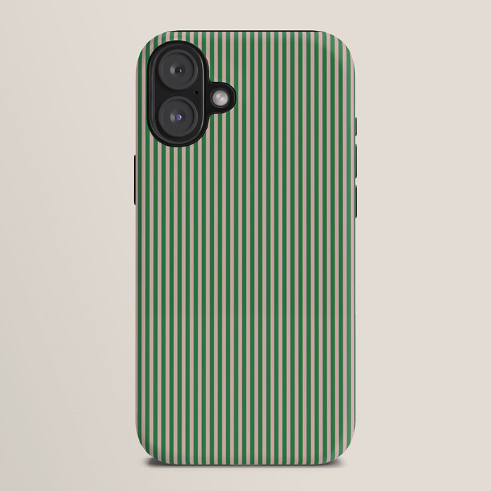 Narrow Stripes Green and Pink Vertical Pattern iPhone Case Gallery Image 10