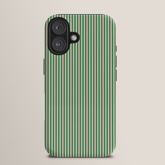 Narrow Stripes Green and Pink Vertical Pattern iPhone Case Gallery Image 13