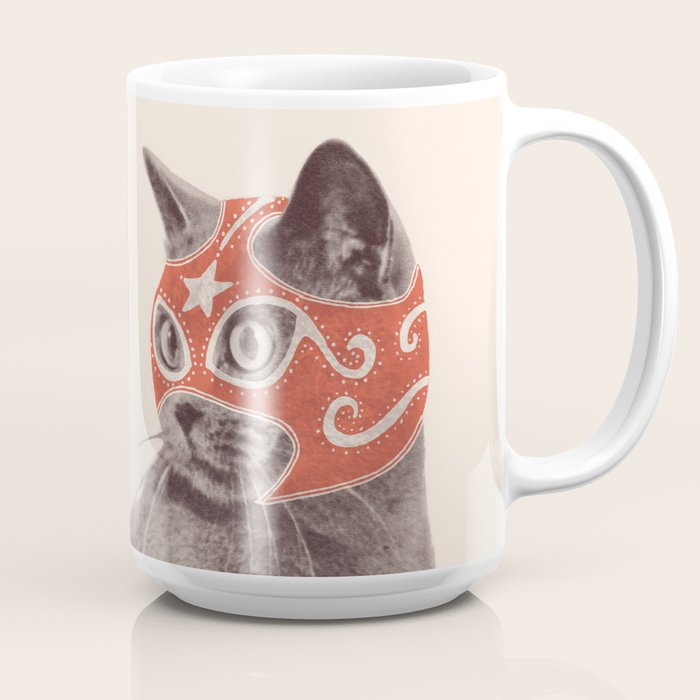 Cat Wrestler Coffee Mug Gallery Image 2