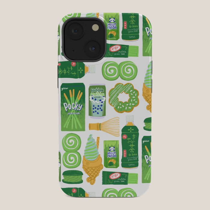 Matcha Green Tea Snacks iPhone Case Gallery Image 34