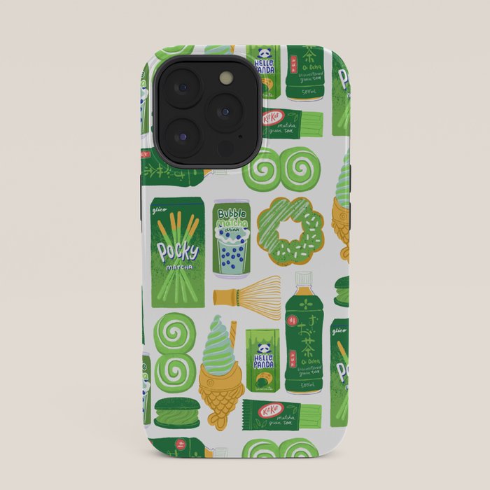 Matcha Green Tea Snacks iPhone Case Gallery Image 35