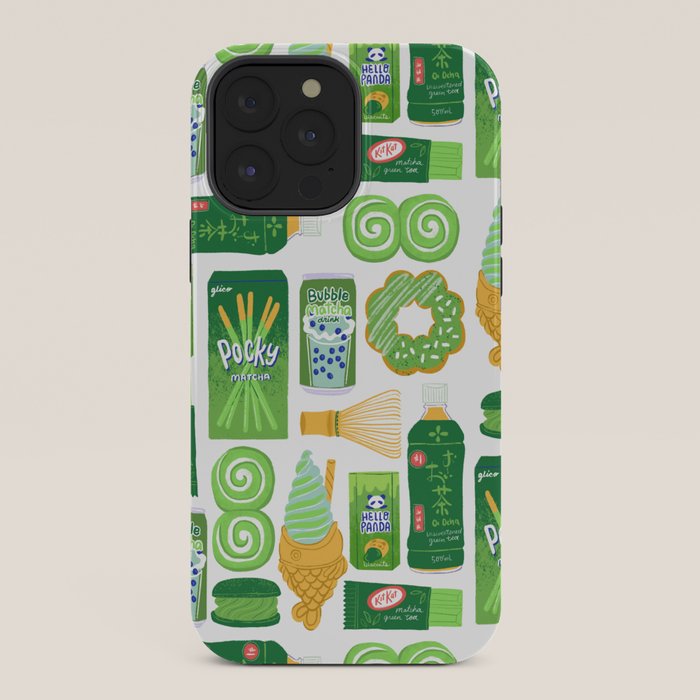 Matcha Green Tea Snacks iPhone Case Gallery Image 36