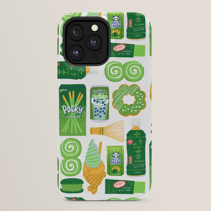 Matcha Green Tea Snacks iPhone Case Gallery Image 32
