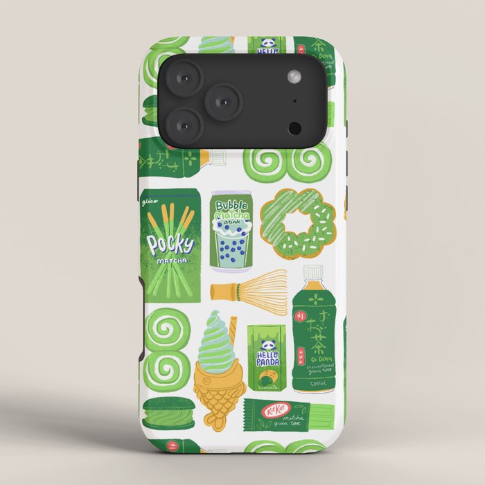 Matcha Green Tea Snacks iPhone Case Gallery Image 4