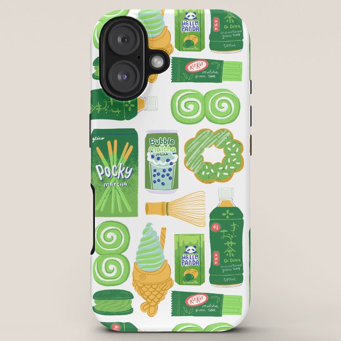 Matcha Green Tea Snacks iPhone Case Gallery Image 5