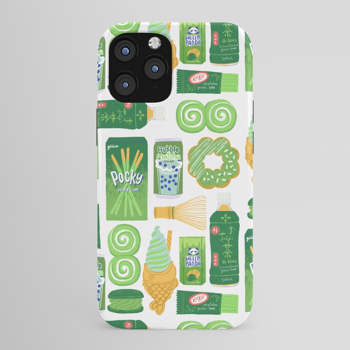 Matcha Green Tea Snacks iPhone Case Gallery Image 43