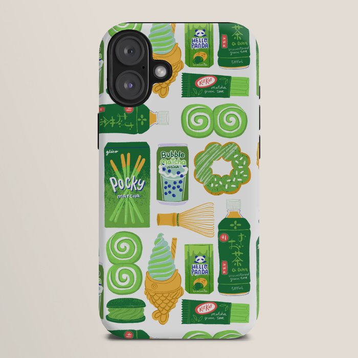 Matcha Green Tea Snacks iPhone Case Gallery Image 10