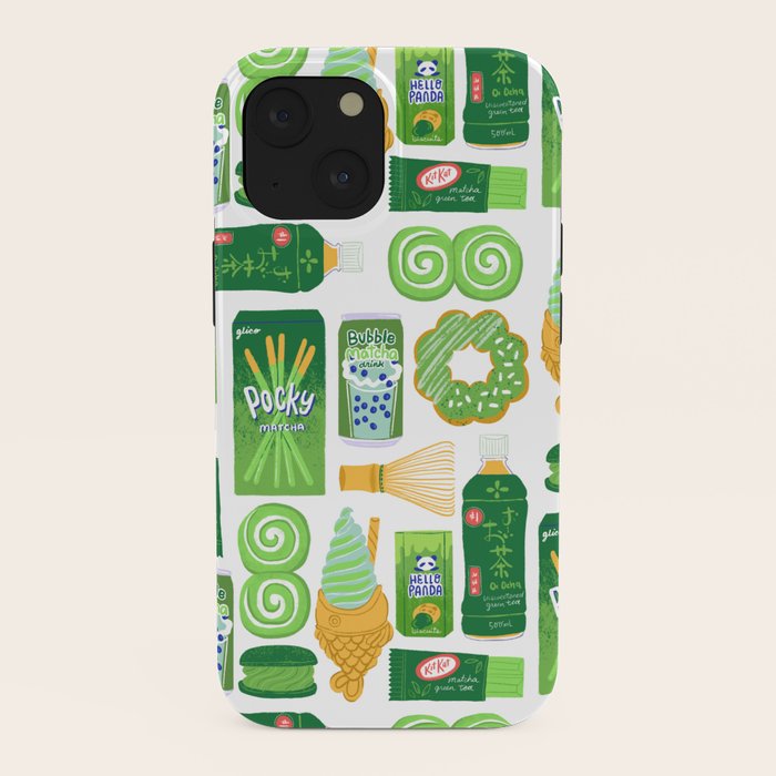Matcha Green Tea Snacks iPhone Case Gallery Image 38