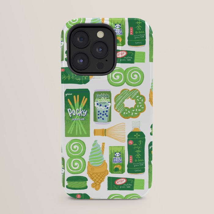 Matcha Green Tea Snacks iPhone Case Gallery Image 31