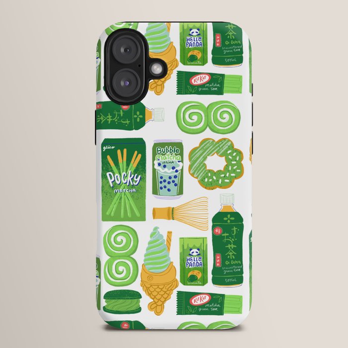 Matcha Green Tea Snacks iPhone Case Gallery Image 14