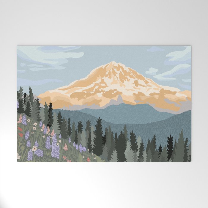 Mount Rainier National Park Welcome Mat Gallery Image 1