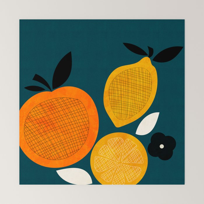 Retro Fruits minimal 2 Mini Art Print Gallery Image 6