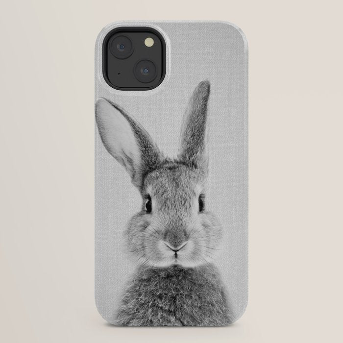 Rabbit - Black & White iPhone Case Gallery Image 30