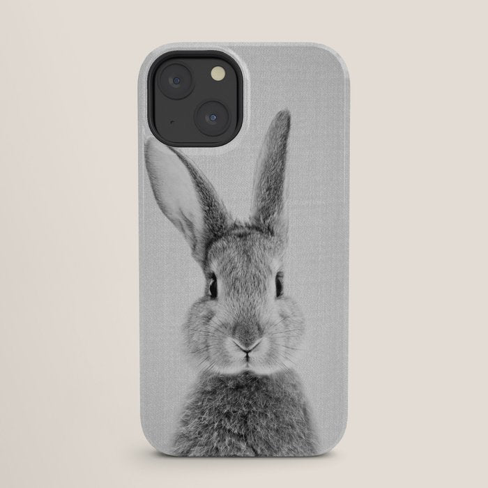 Rabbit - Black & White iPhone Case Gallery Image 25
