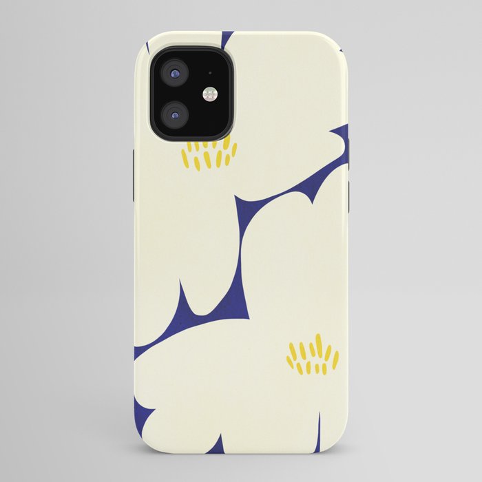 Abstract botanical 52-blue iPhone Case Gallery Image 42