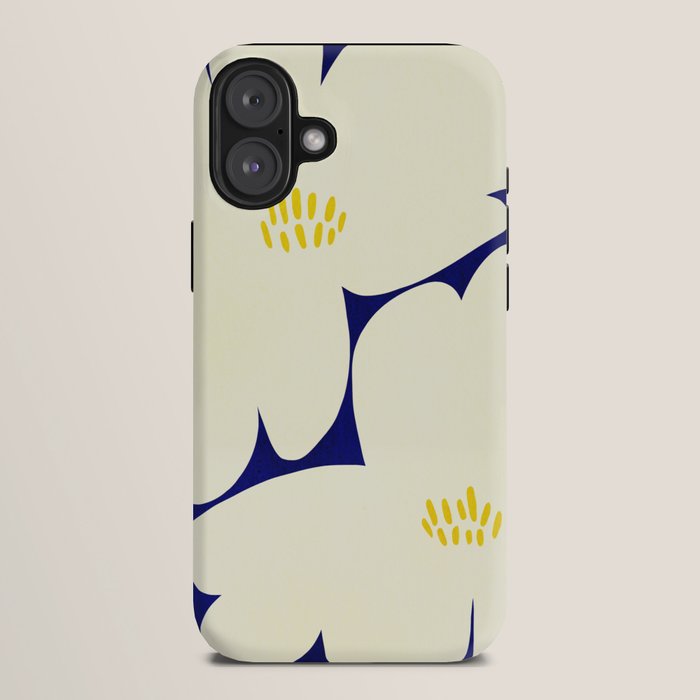 Abstract botanical 52-blue iPhone Case Gallery Image 10