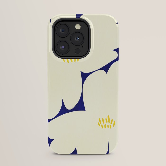 Abstract botanical 52-blue iPhone Case Gallery Image 31