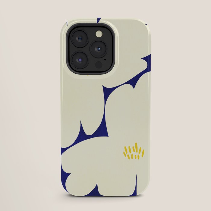 Abstract botanical 52-blue iPhone Case Gallery Image 27