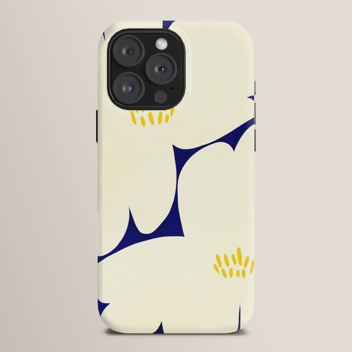 Abstract botanical 52-blue iPhone Case Gallery Image 16