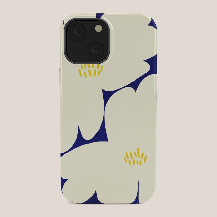 Abstract botanical 52-blue iPhone Case Gallery Image 34