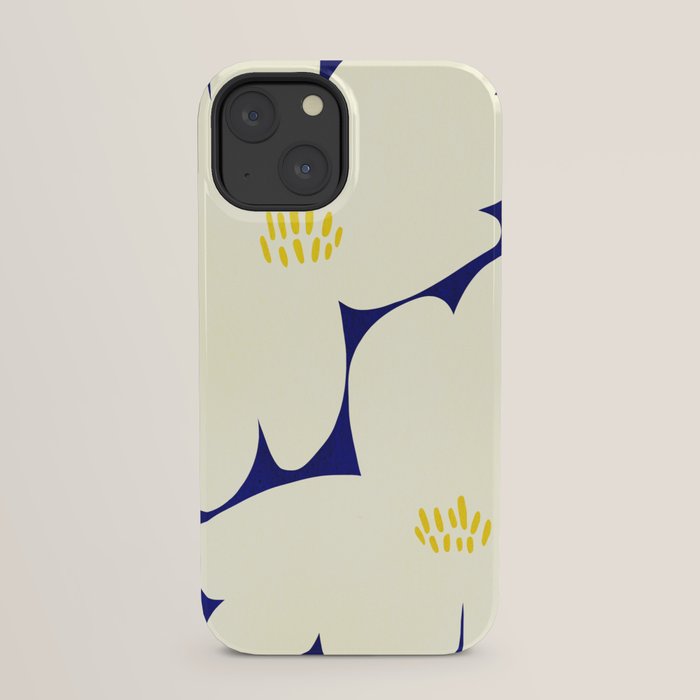 Abstract botanical 52-blue iPhone Case Gallery Image 21