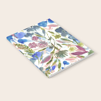 Upside Floral Olive Magenta Notebook Gallery Image 2