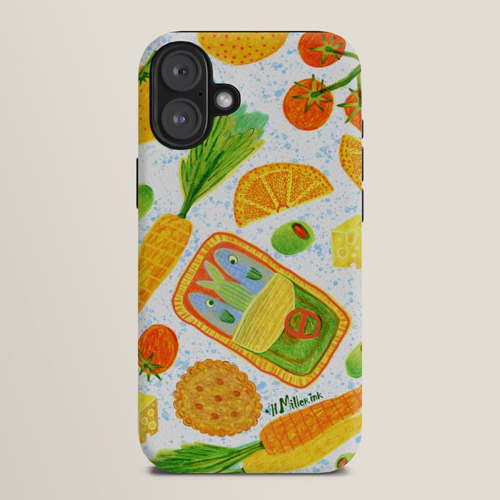 Kitchen Snacks & Apps in Orange & White iPhone Case Gallery Image 10