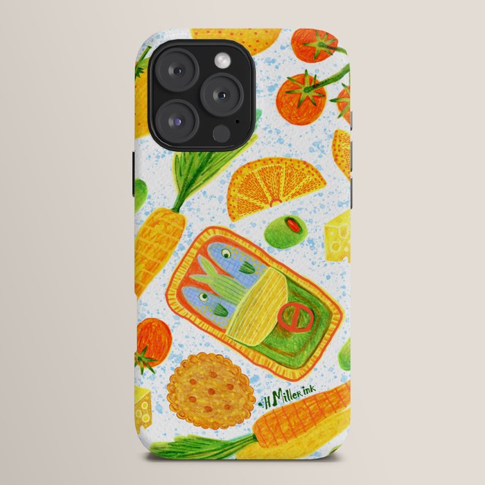 Kitchen Snacks & Apps in Orange & White iPhone Case Gallery Image 16