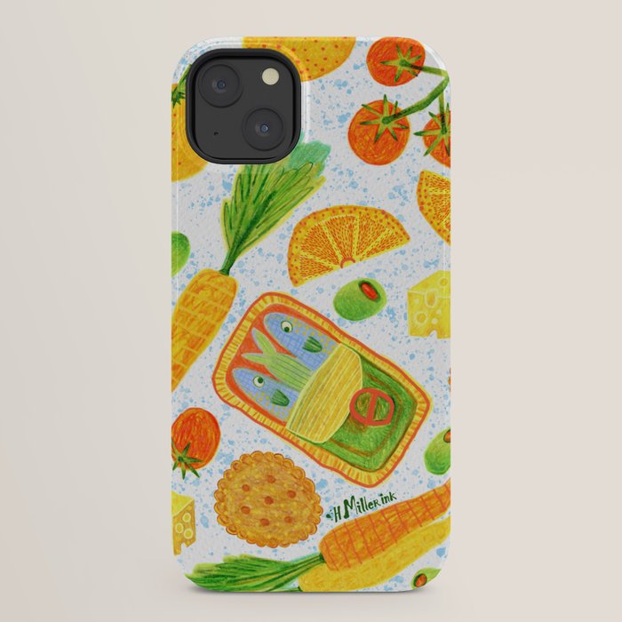 Kitchen Snacks & Apps in Orange & White iPhone Case Gallery Image 30