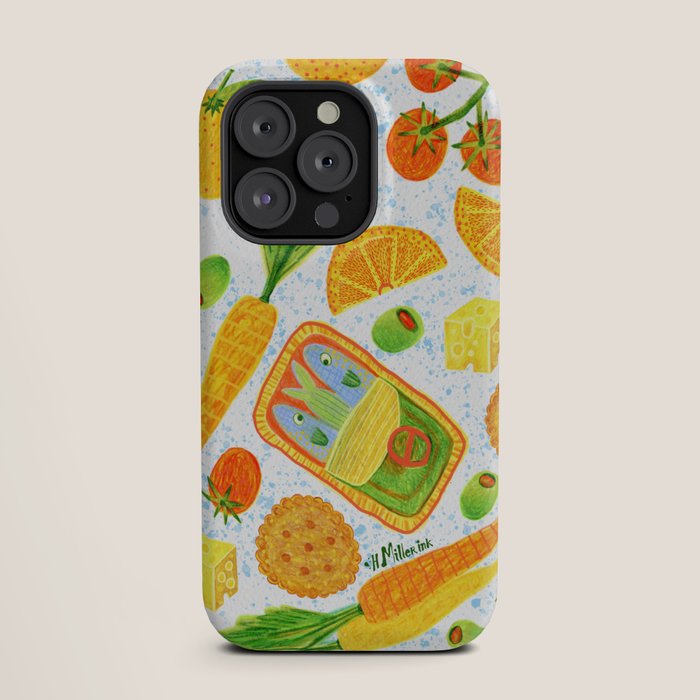 Kitchen Snacks & Apps in Orange & White iPhone Case Gallery Image 19