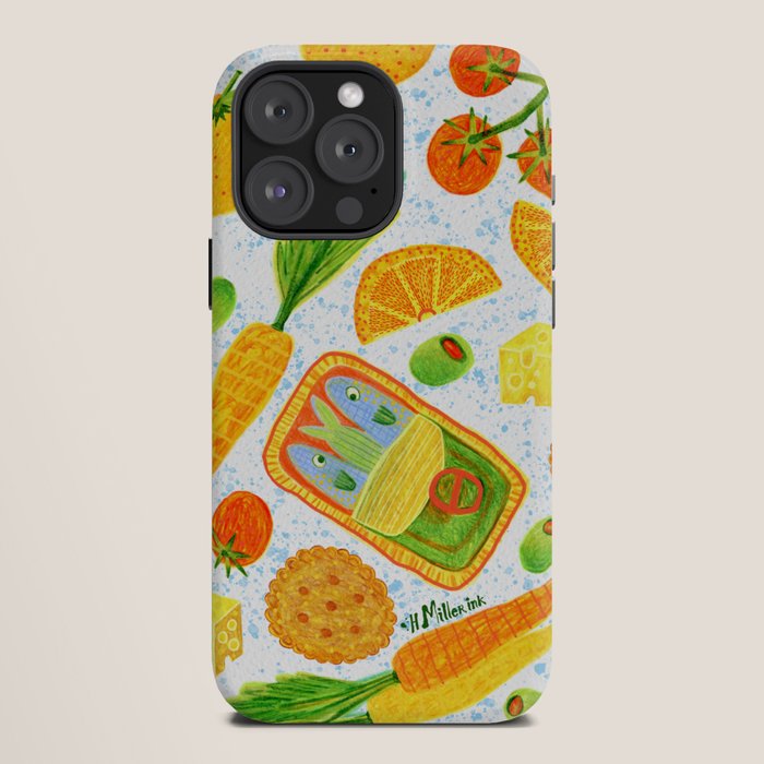 Kitchen Snacks & Apps in Orange & White iPhone Case Gallery Image 12