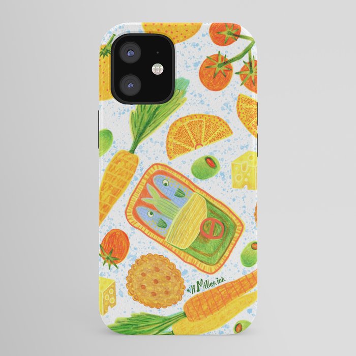 Kitchen Snacks & Apps in Orange & White iPhone Case Gallery Image 41