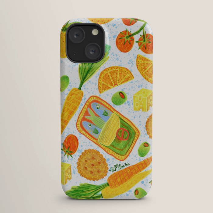 Kitchen Snacks & Apps in Orange & White iPhone Case Gallery Image 17